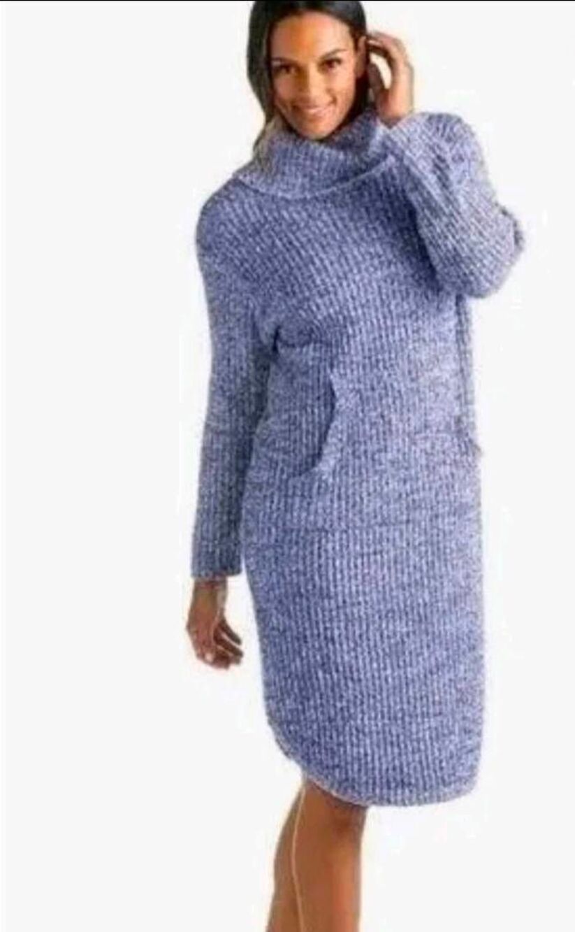 Softies Marshmallow Cowl Neck Lounger Dress Sz. XS